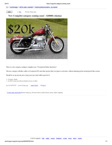 Great for hobbyist. . Craigs list anchorage